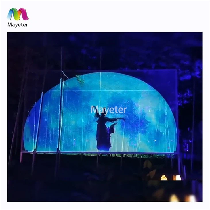 Projector Screen 3D Mesh Outdoor Waterproof Projection Projector